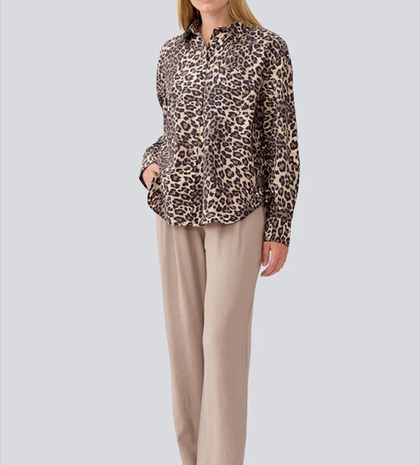 Modström - Bruine Mood Print blouse