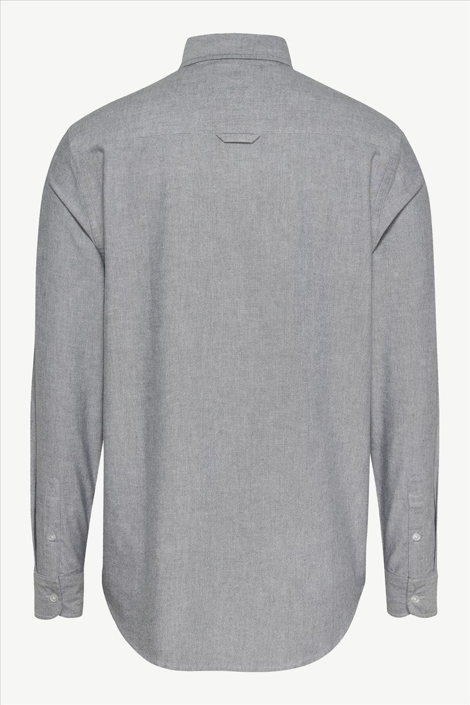 Tommy Jeans - Donkerblauw-Ecru Oxford hemd