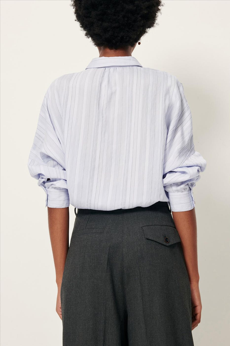 Sessùn - Lichtblauwe Botan blouse