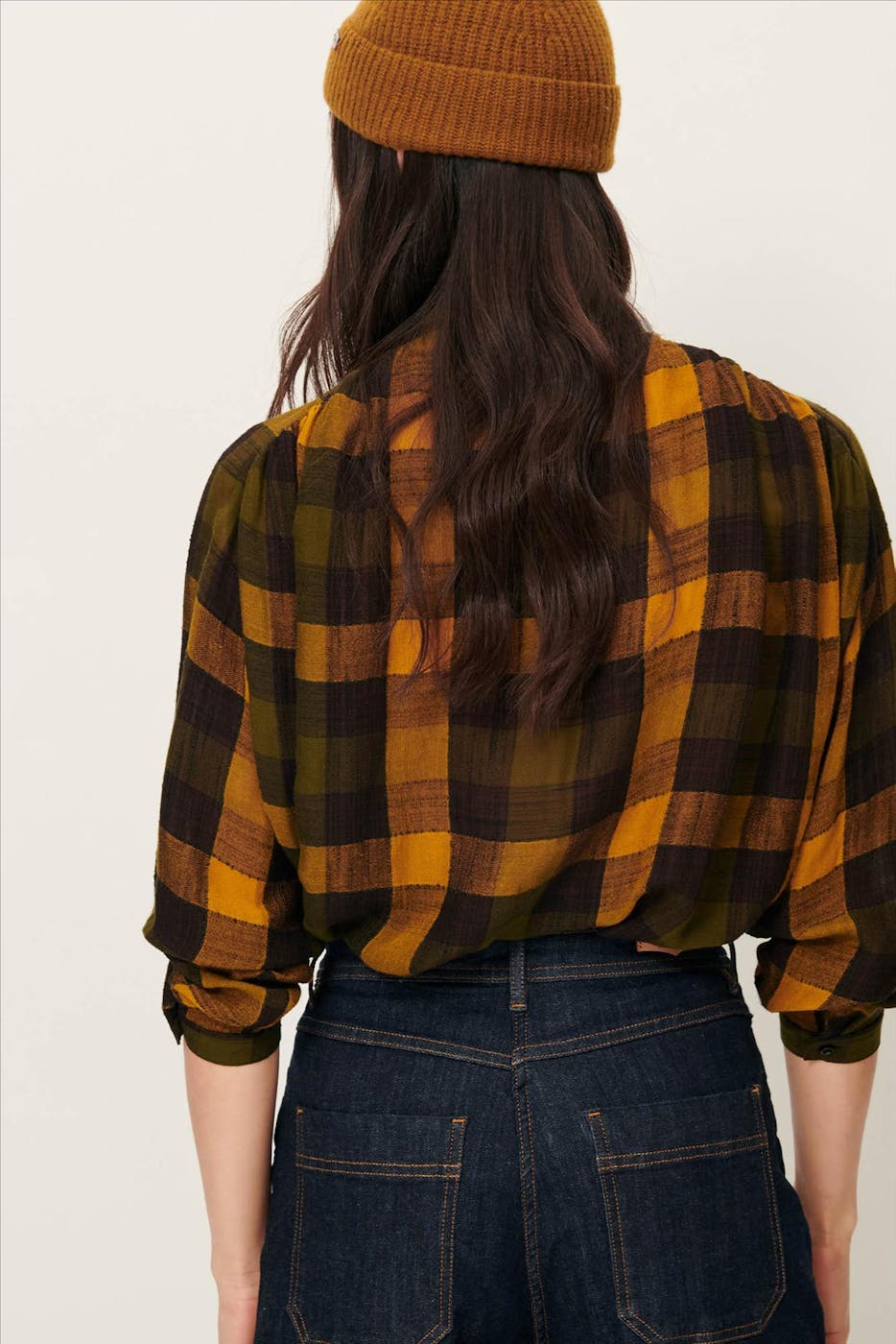Sessùn - Donkergroene Nicolas blouse