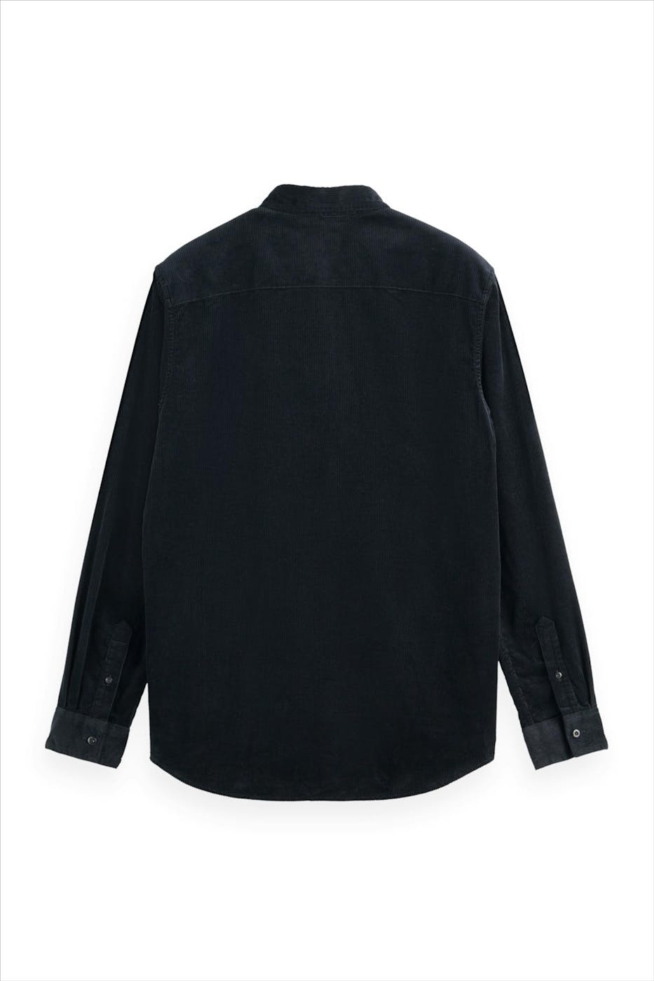 Scotch & Soda - Zwart Solid Corduroy hemd