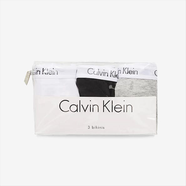 Calvin Klein Underwear - Zwart-wit-grijze Bikini slips