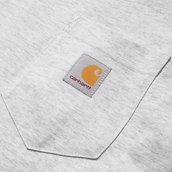 Carhartt WIP - Lichtgrijze Pocket T-shirt