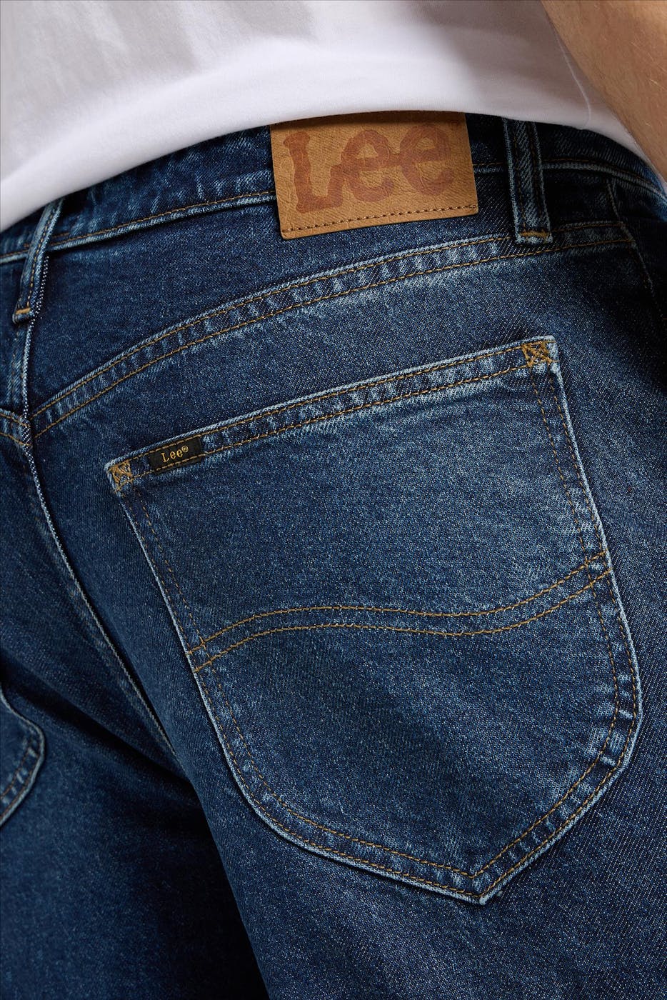 Lee - Donkerblauwe Austin Tapered jeans