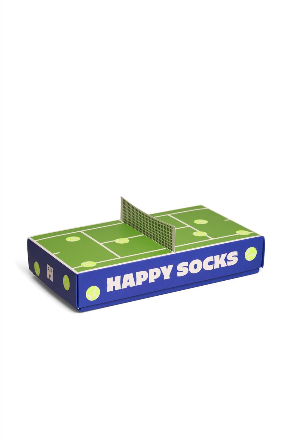 Happy Socks - Groene Tennis 2-pack giftbox sokken, maat= 41-46