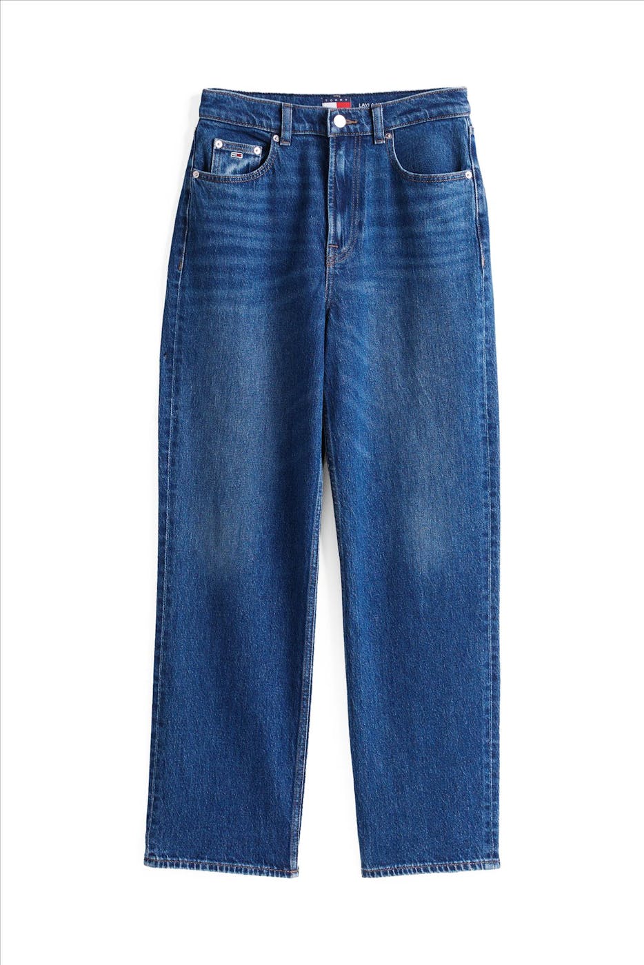 Tommy Jeans - Middenblauwe Layla slim straight jeans