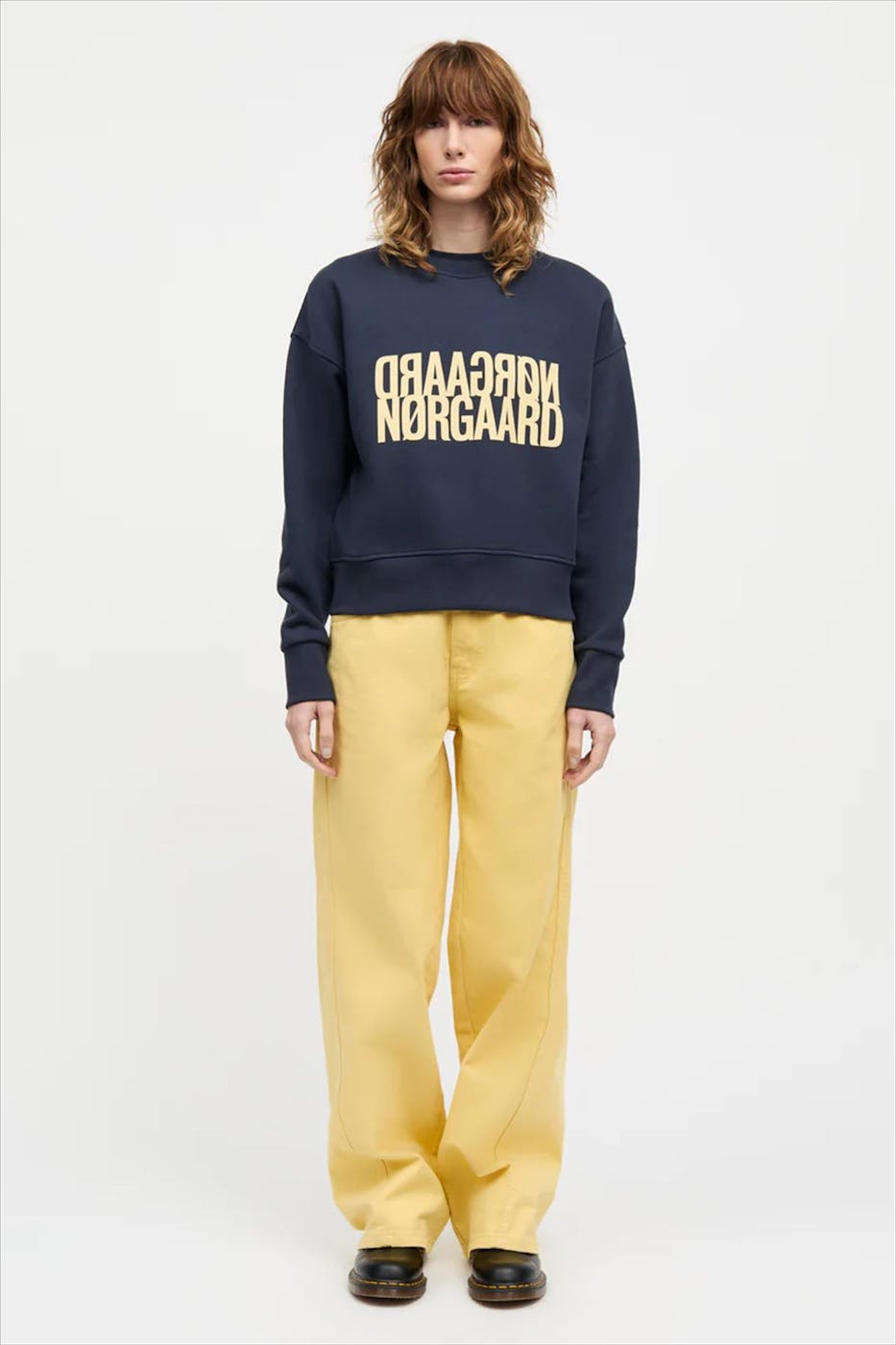 MADS NORGAARD - Donkerblauwe Original Tilvina sweater