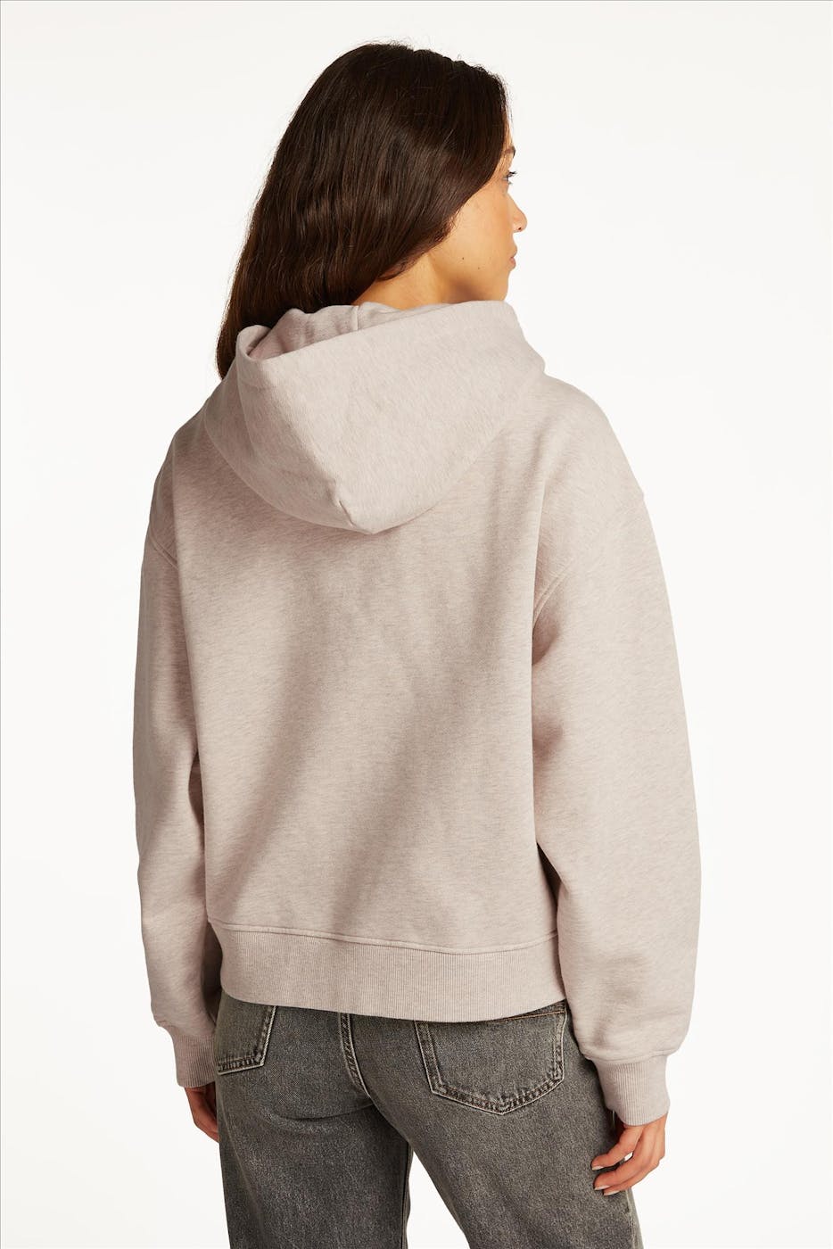 Tommy Jeans - Beige Badge Zip hoodie