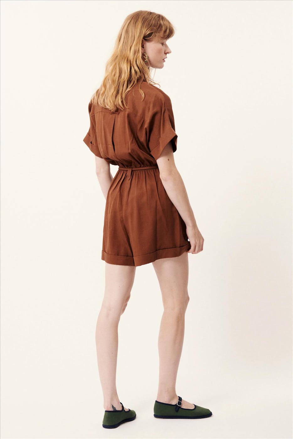 FRNCH - Bruine Lily playsuit