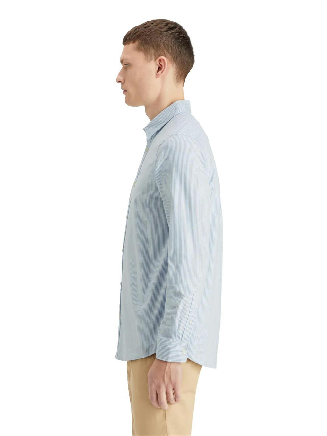Scotch & Soda - Blauw-Wit Essential Gestreept hemd