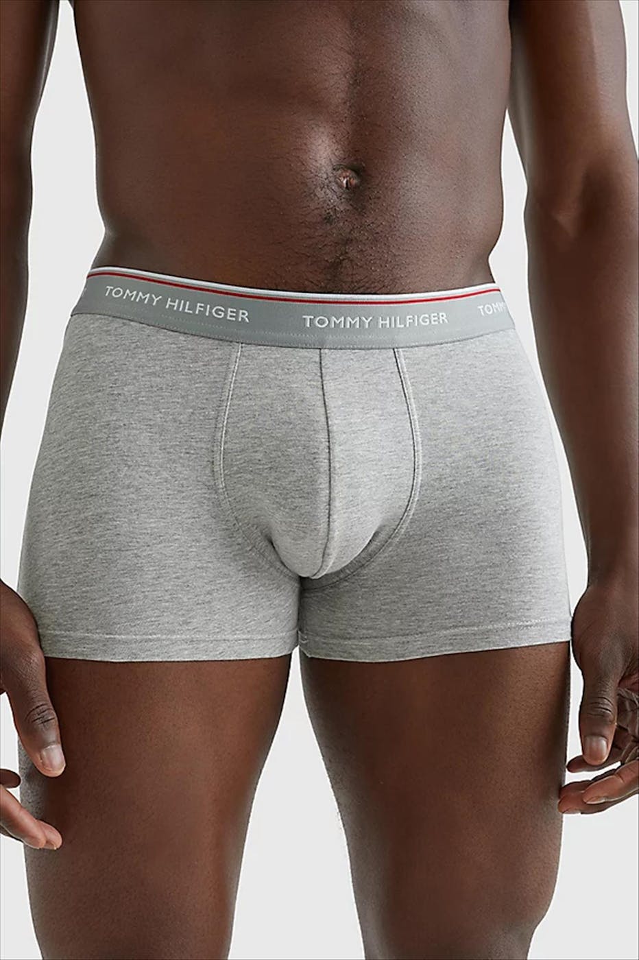 Tommy Hilfiger Underwear - Wit-grijs-zwarte Trunk 3-pack boxershorts