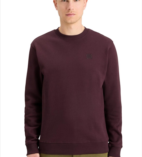 Scotch & Soda - Aubergine Logo Badge sweater