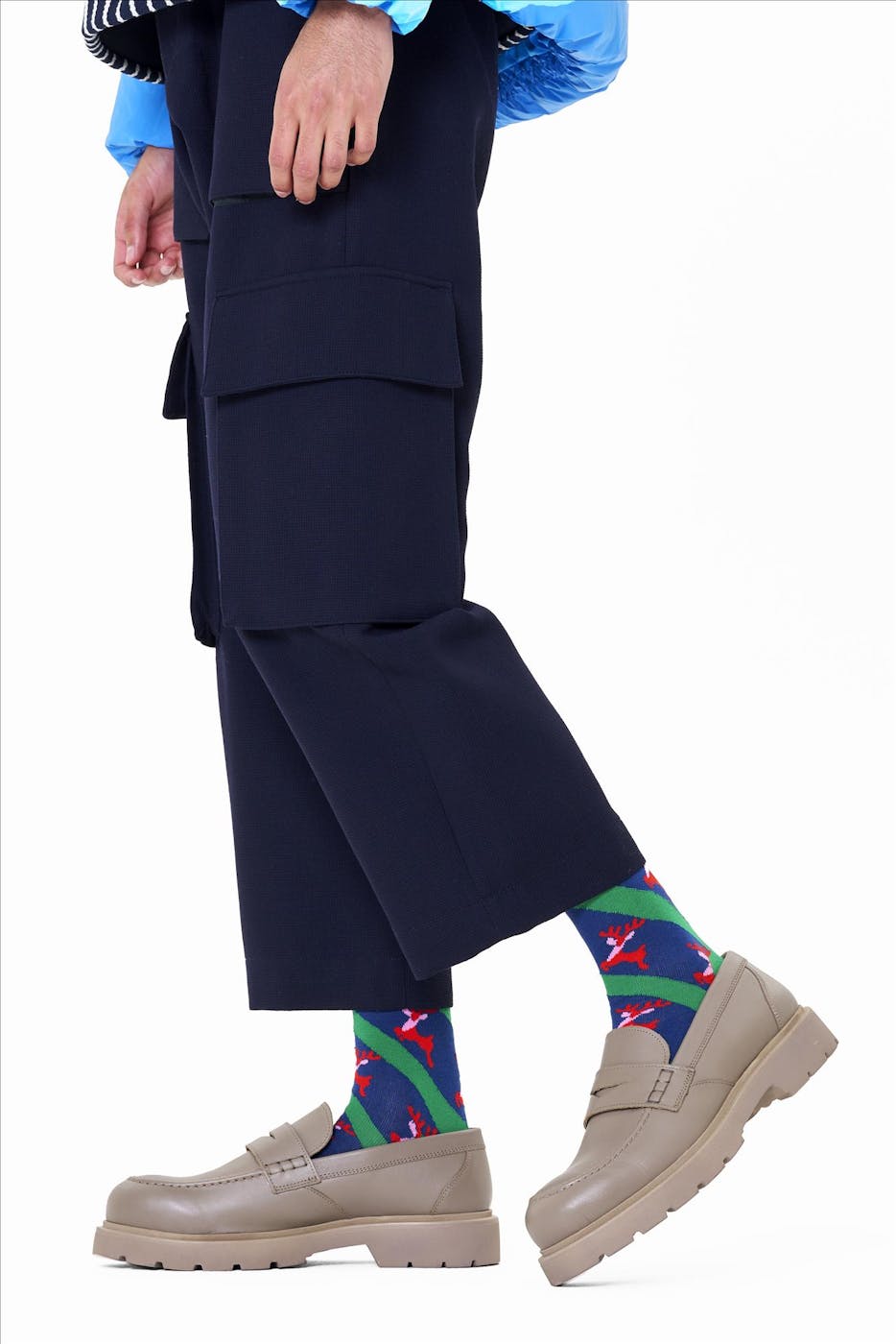 Happy Socks - Groene Reindeer sokken, maat: 36-40