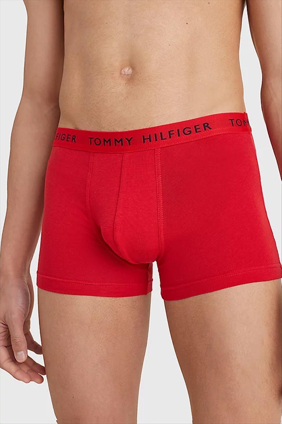 Tommy Hilfiger Underwear - Witte-donkerblauwe-rode Trunk 3-pack boxershorts