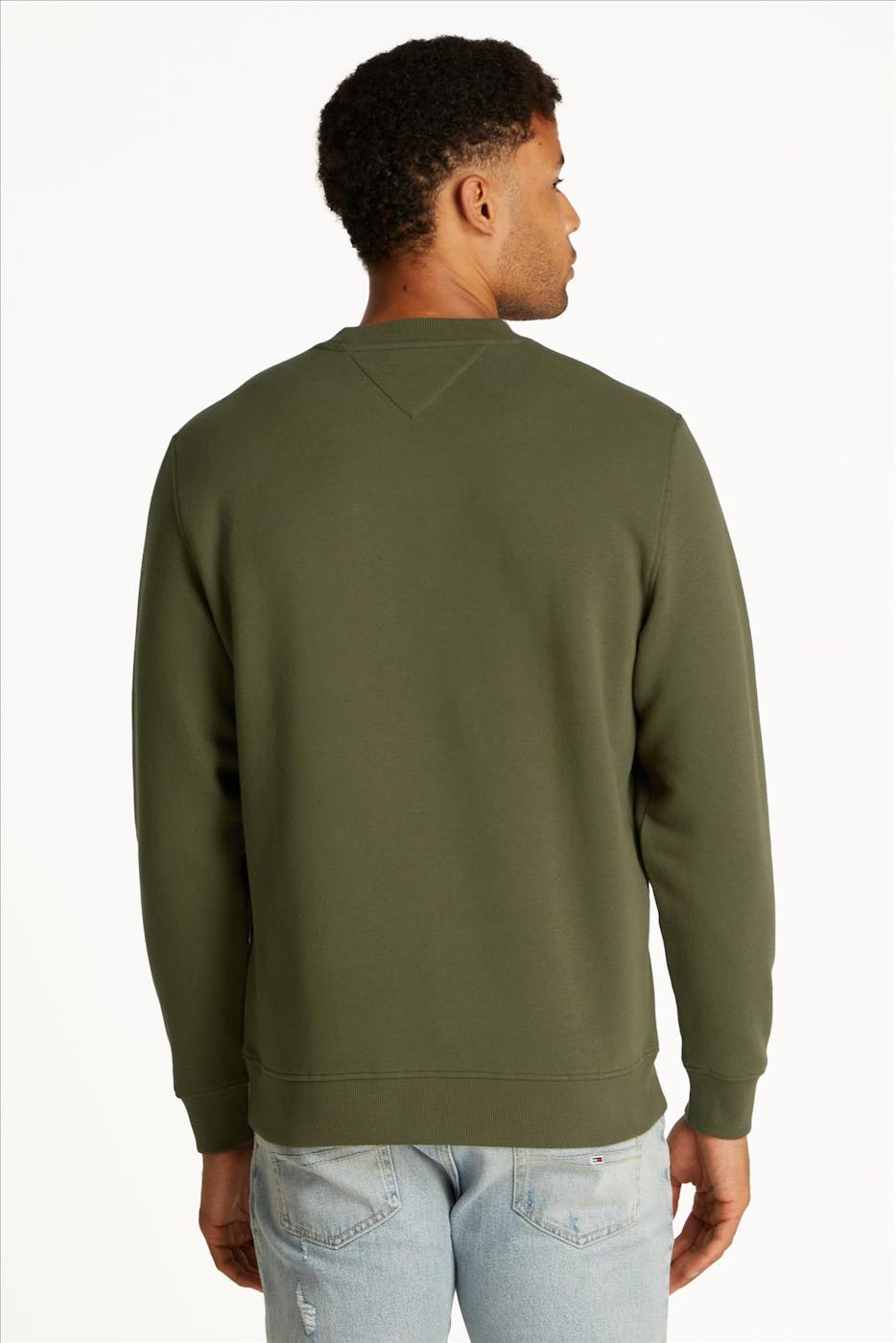 Tommy Jeans - Kaki Regular Linear sweater