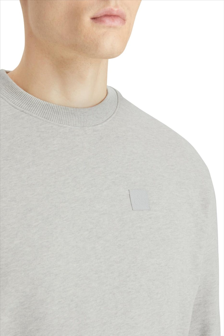 Scotch & Soda - Lichtgrijze Core Logo sweater