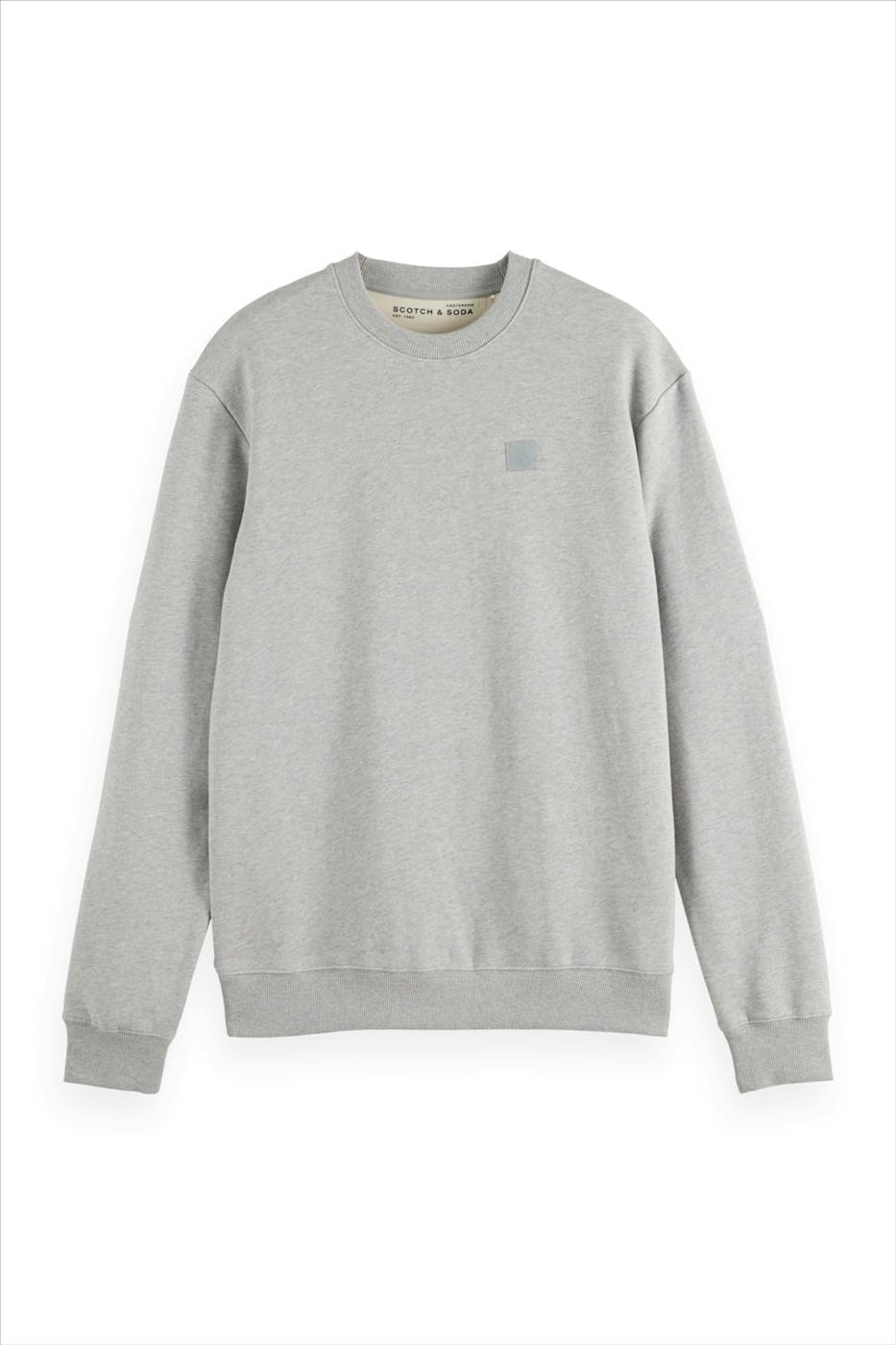 Scotch & Soda - Lichtgrijze Core Logo sweater