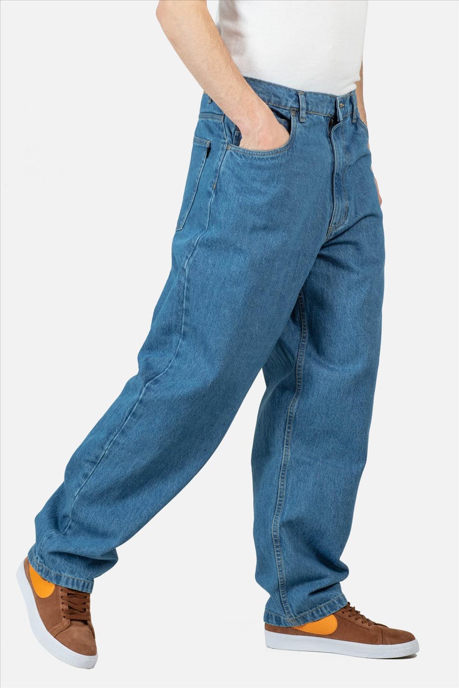Reell - Blauwe Baggy Oversized jeans