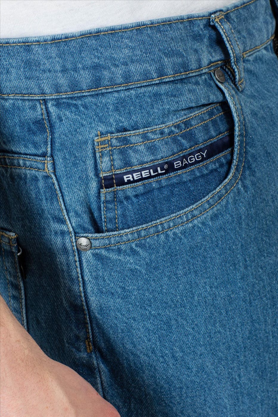 Reell - Blauwe Baggy Oversized jeans