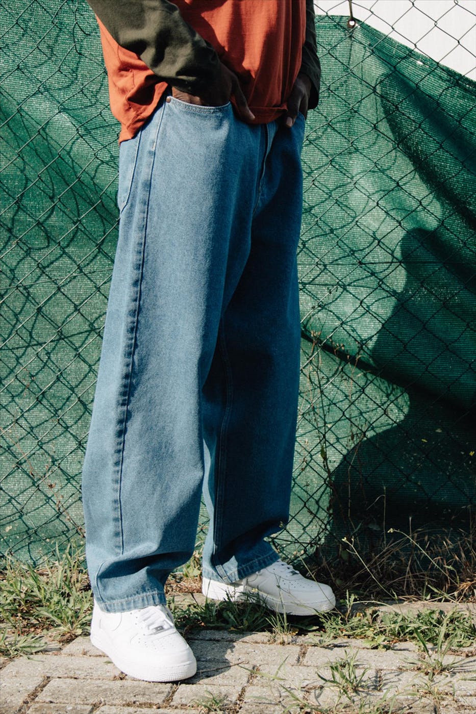 Reell - Blauwe Baggy Oversized jeans