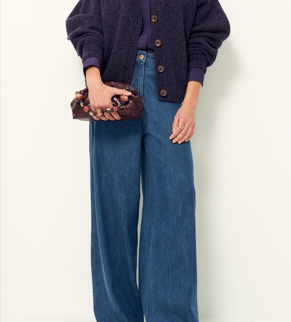 Sessùn - Donkerpaarse Sweet Monroe cardigan
