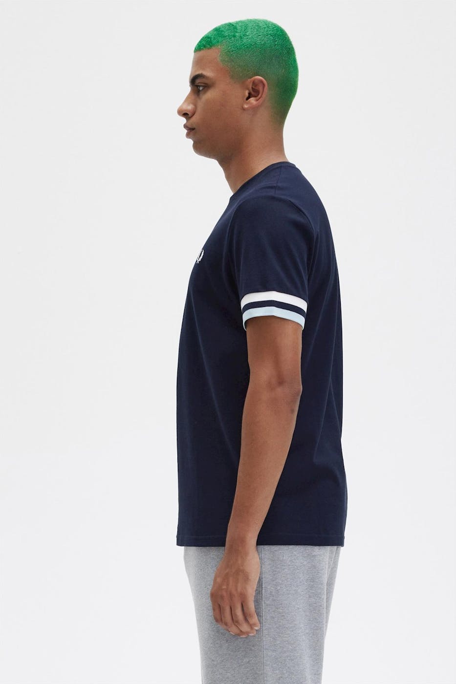 Fred Perry - Donkerblauwe Bold Tipped Pique T-shirt