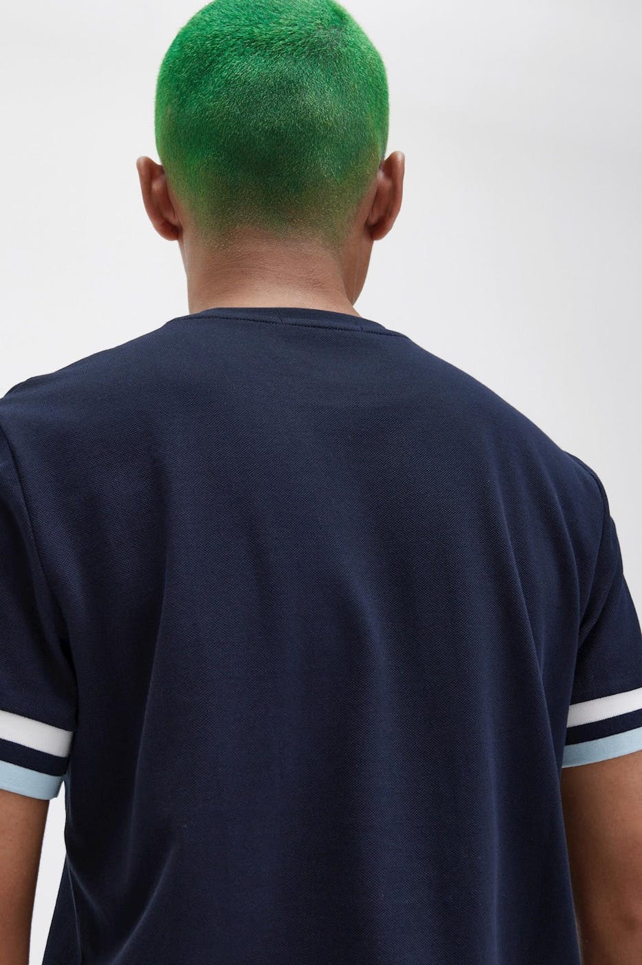 Fred Perry - Donkerblauwe Bold Tipped Pique T-shirt