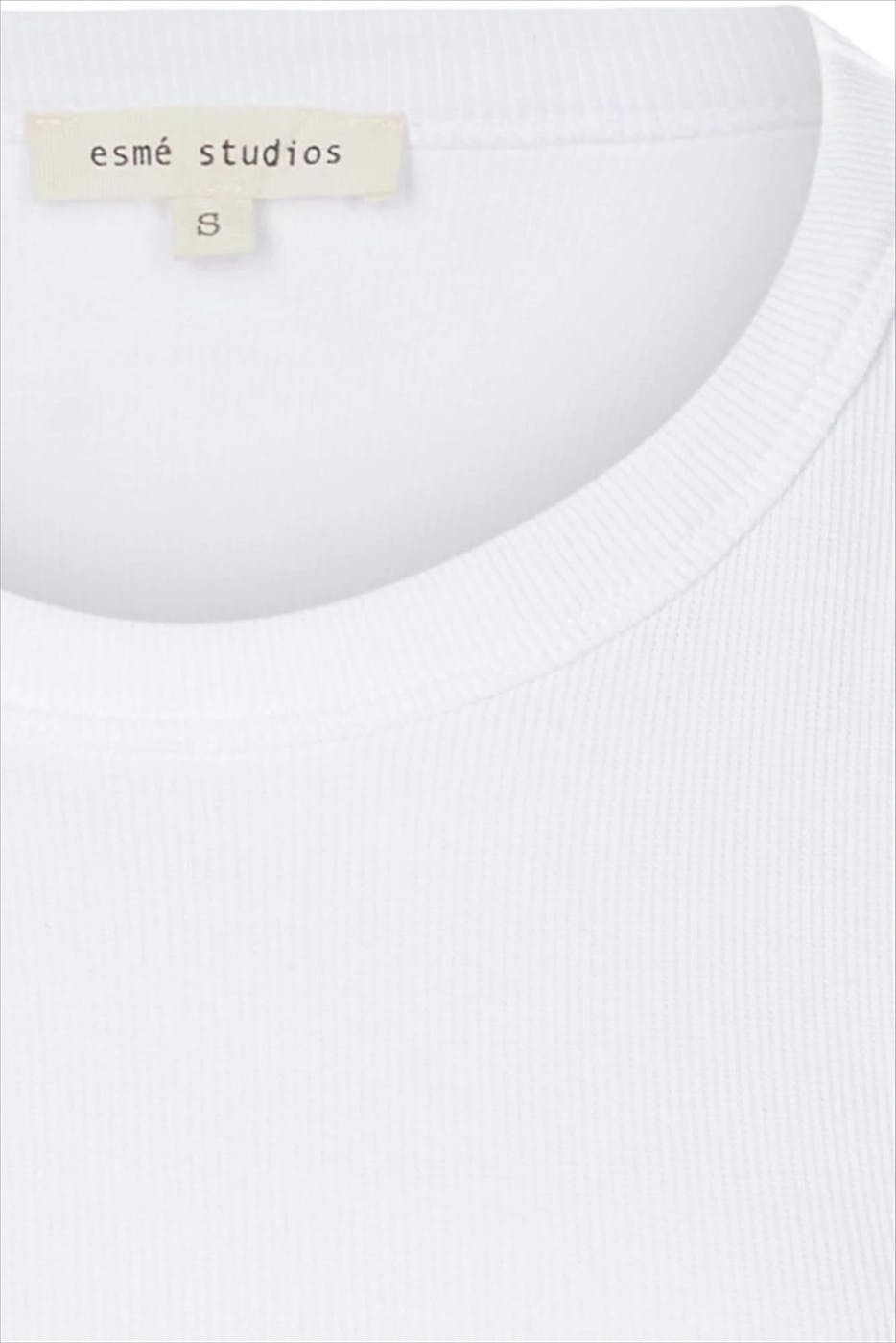 esmé studios - Witte Blossom 24 Sleeve Blouse T-shirt