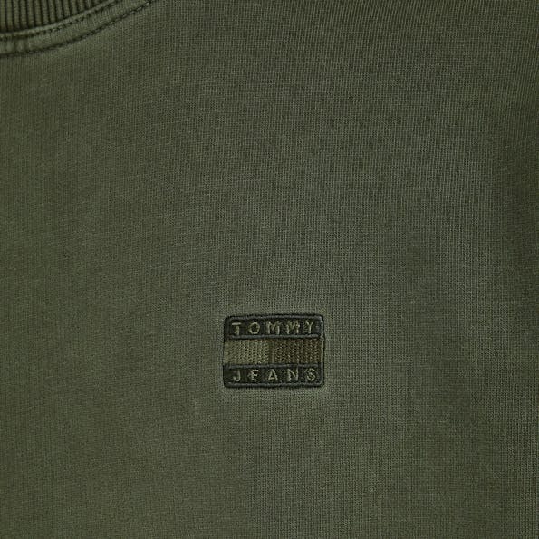 Tommy Jeans - Kaki Tonal Badge sweater