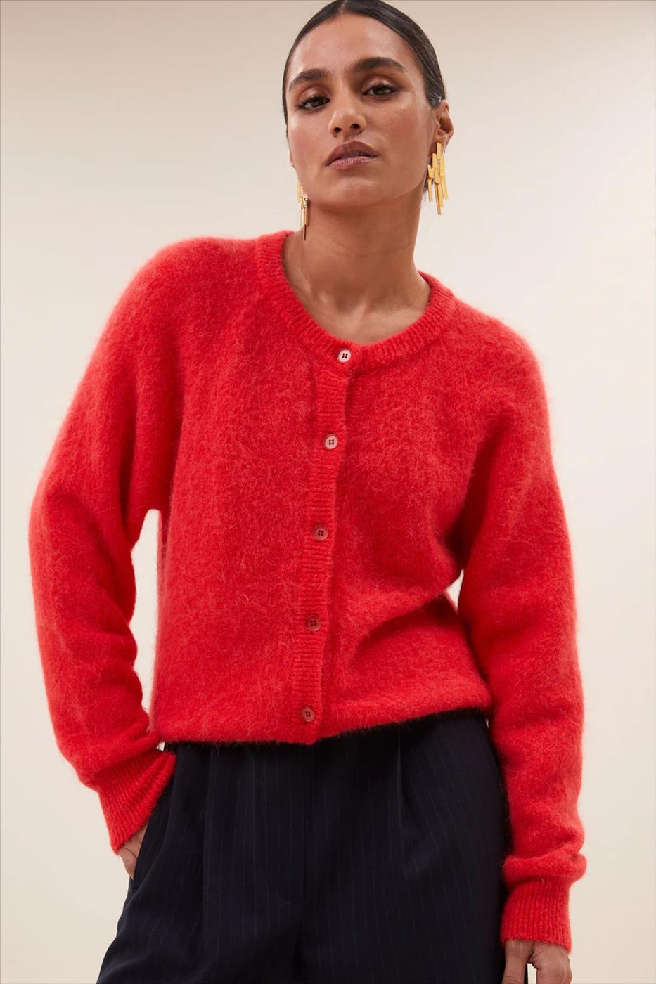 BY BAR - Rode Meya cardigan