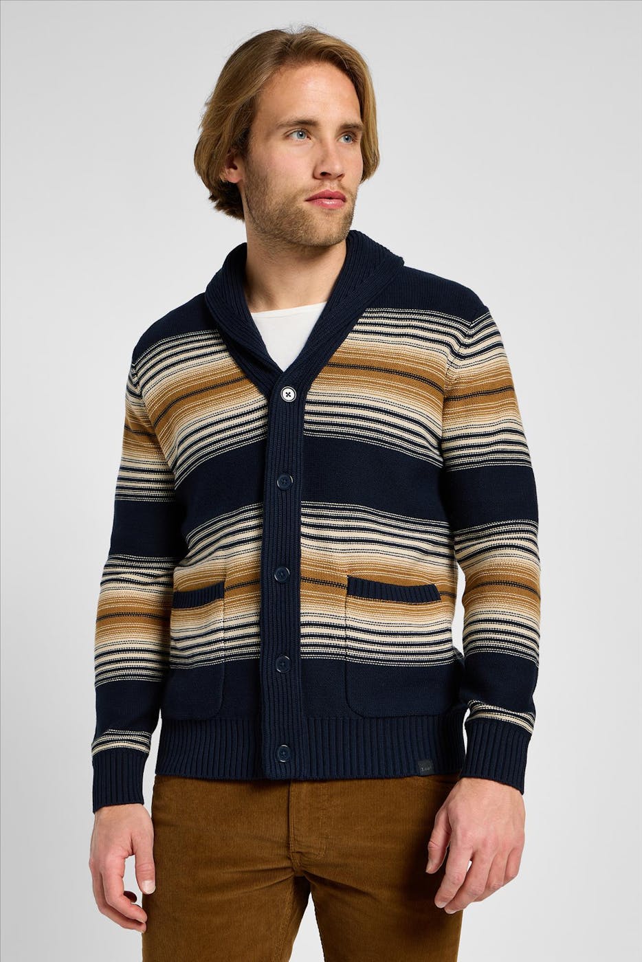 Lee - Donkerblauwe Frontier cardigan