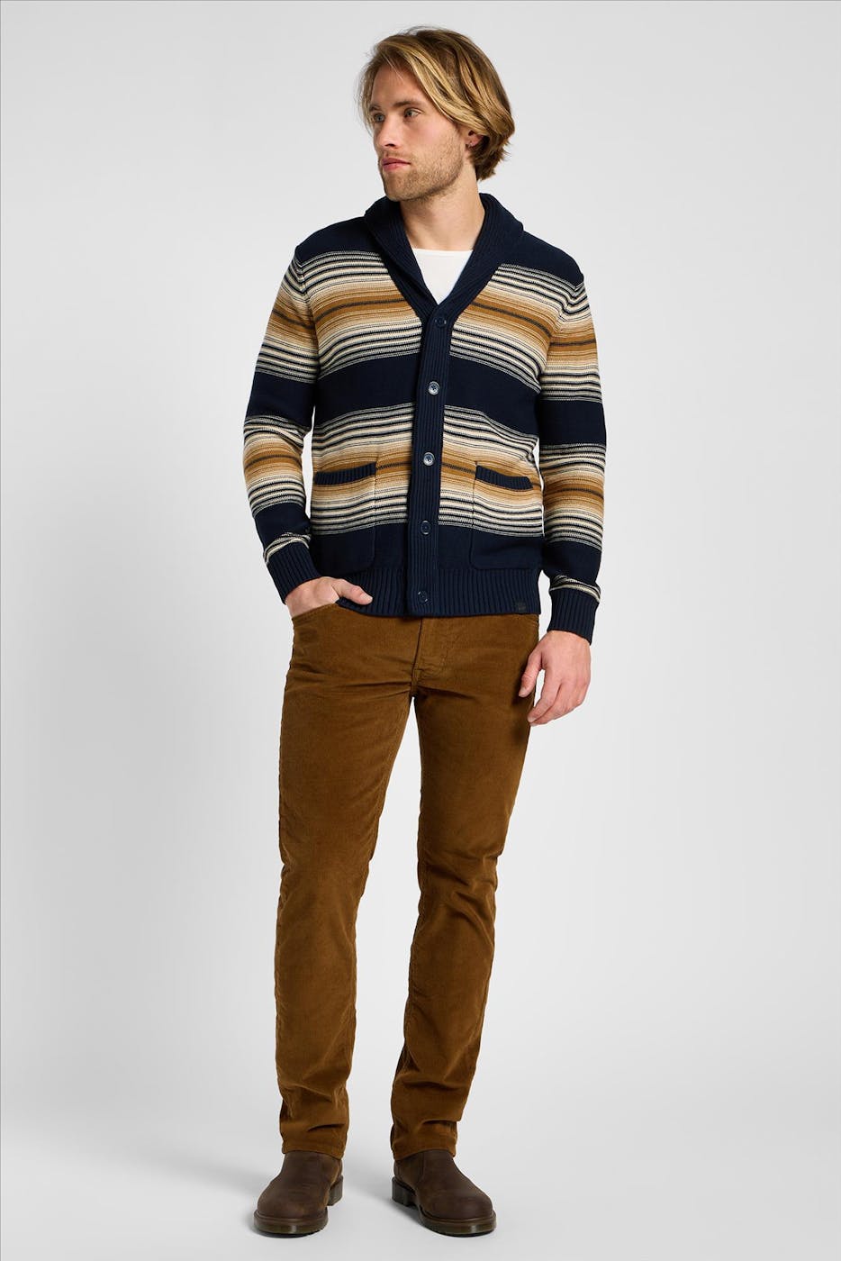 Lee - Donkerblauwe Frontier cardigan