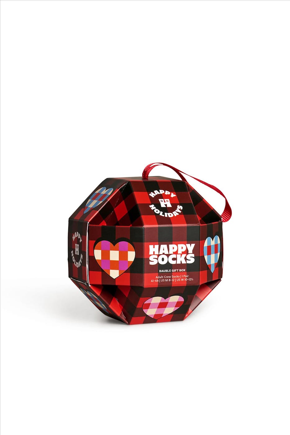 Happy Socks - Rode Bauble gift set sokken, maat: 41-46