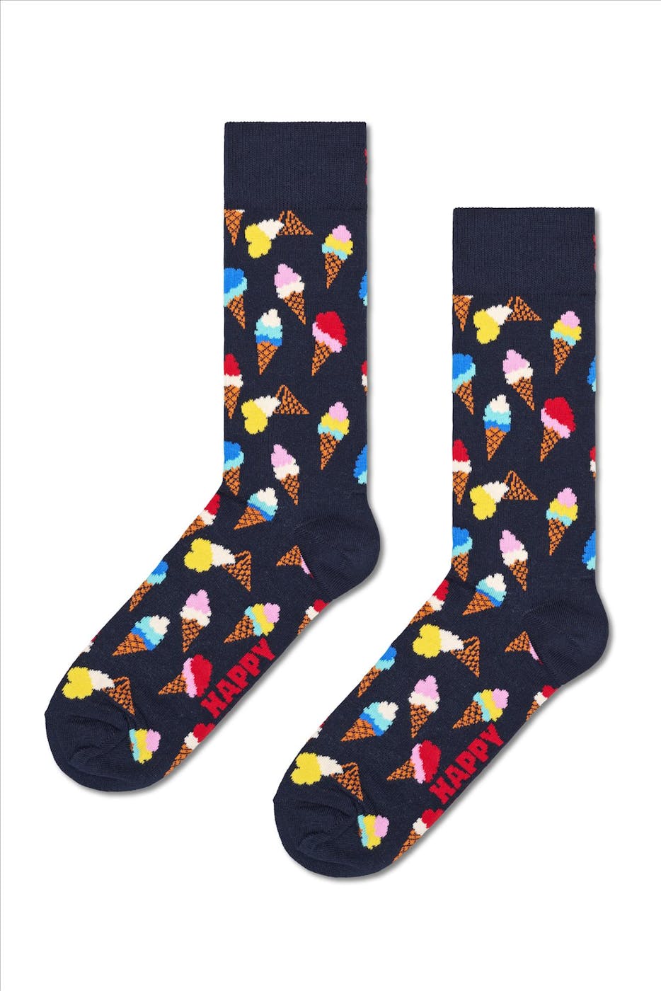 Happy Socks - Donkerblauwe Ice Cream sokken, maat: 36-40