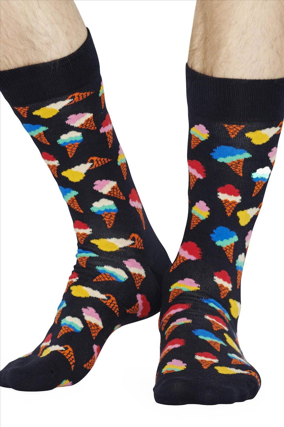 Happy Socks - Donkerblauwe Ice Cream sokken, maat: 36-40