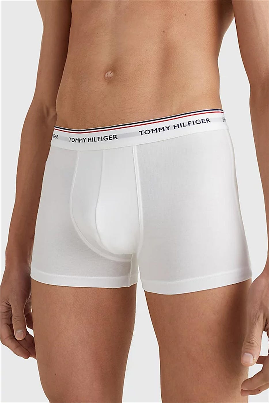 Tommy Hilfiger Underwear - Rood-wit-blauwe Trunk 3-pack boxershorts