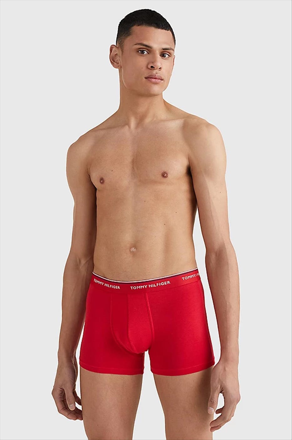Tommy Hilfiger Underwear - Rood-wit-blauwe Trunk 3-pack boxershorts