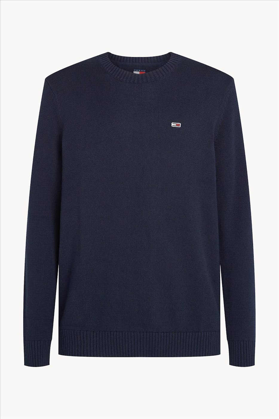 Tommy Jeans - Donkerblauwe Slim Essential trui