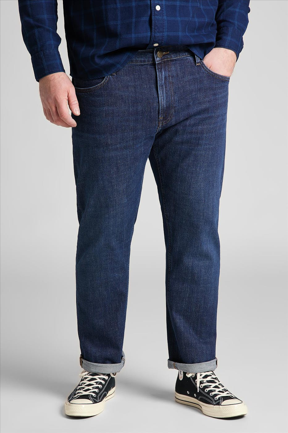 Lee - Donkerblauwe Daren slim jeans