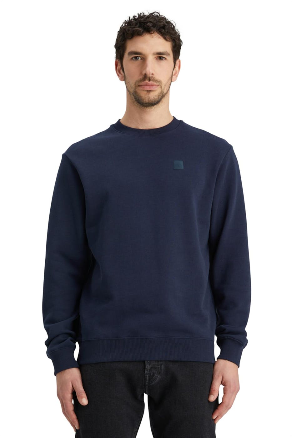 Scotch & Soda - Donkerblauwe Core Logo sweater