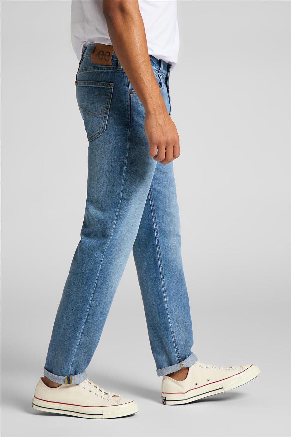 Lee - Blauwe Austin straight tapered jeans