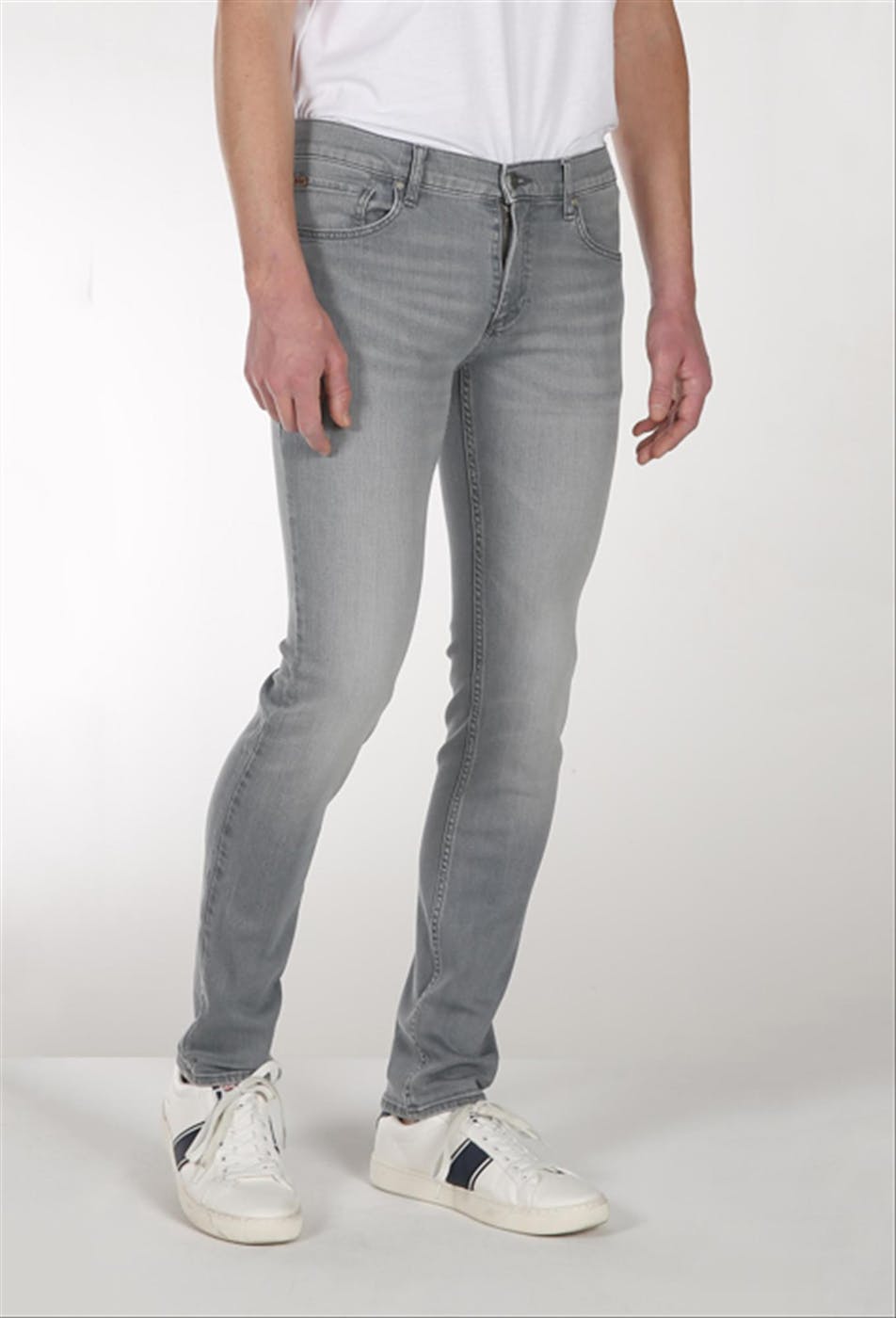 Lee Cooper - Lichtgrijze LC112 Straight jeans