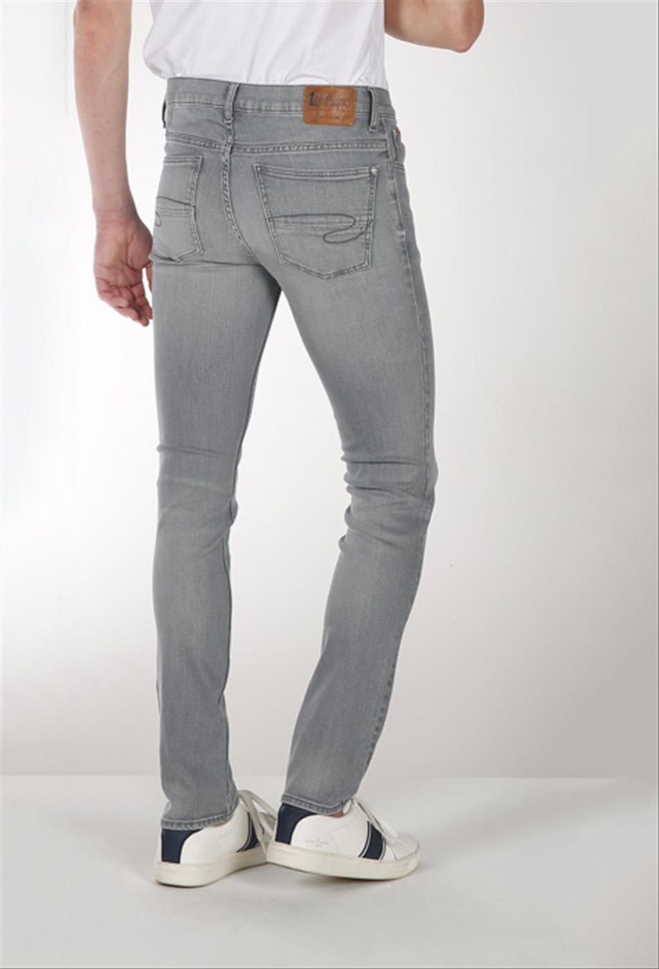 Lee Cooper - Lichtgrijze LC112 Straight jeans