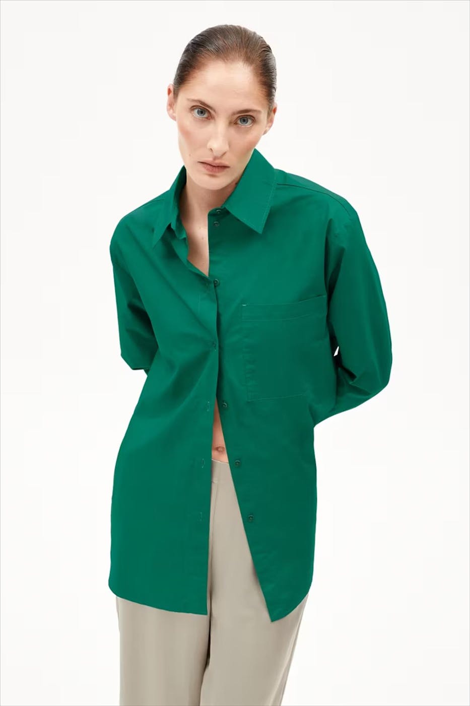 Armed Angels - Groene Maalgaa blouse