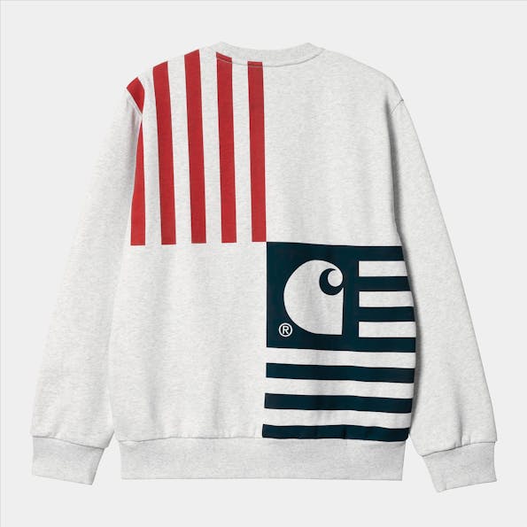 Carhartt WIP - Lichtgrijze Coast State sweater