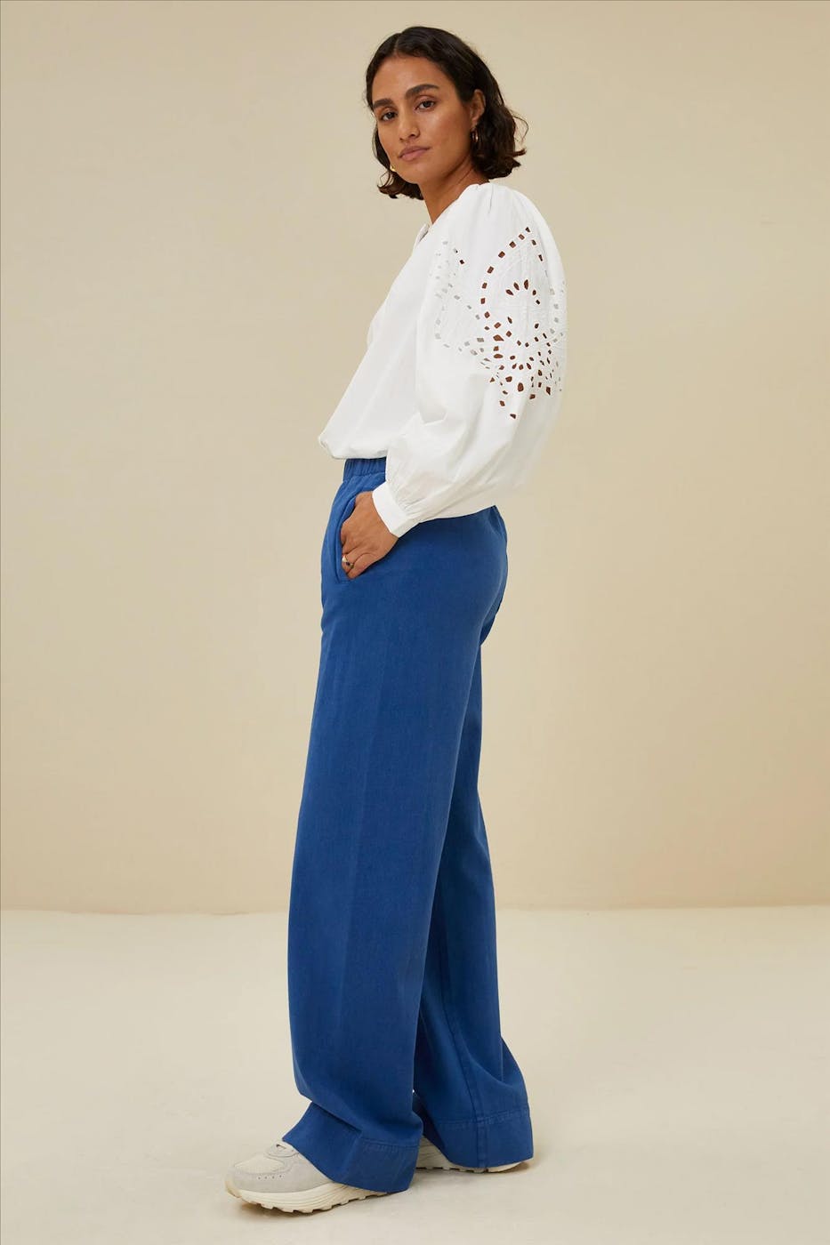 BY BAR - Witte Rikki Embroidery blouse