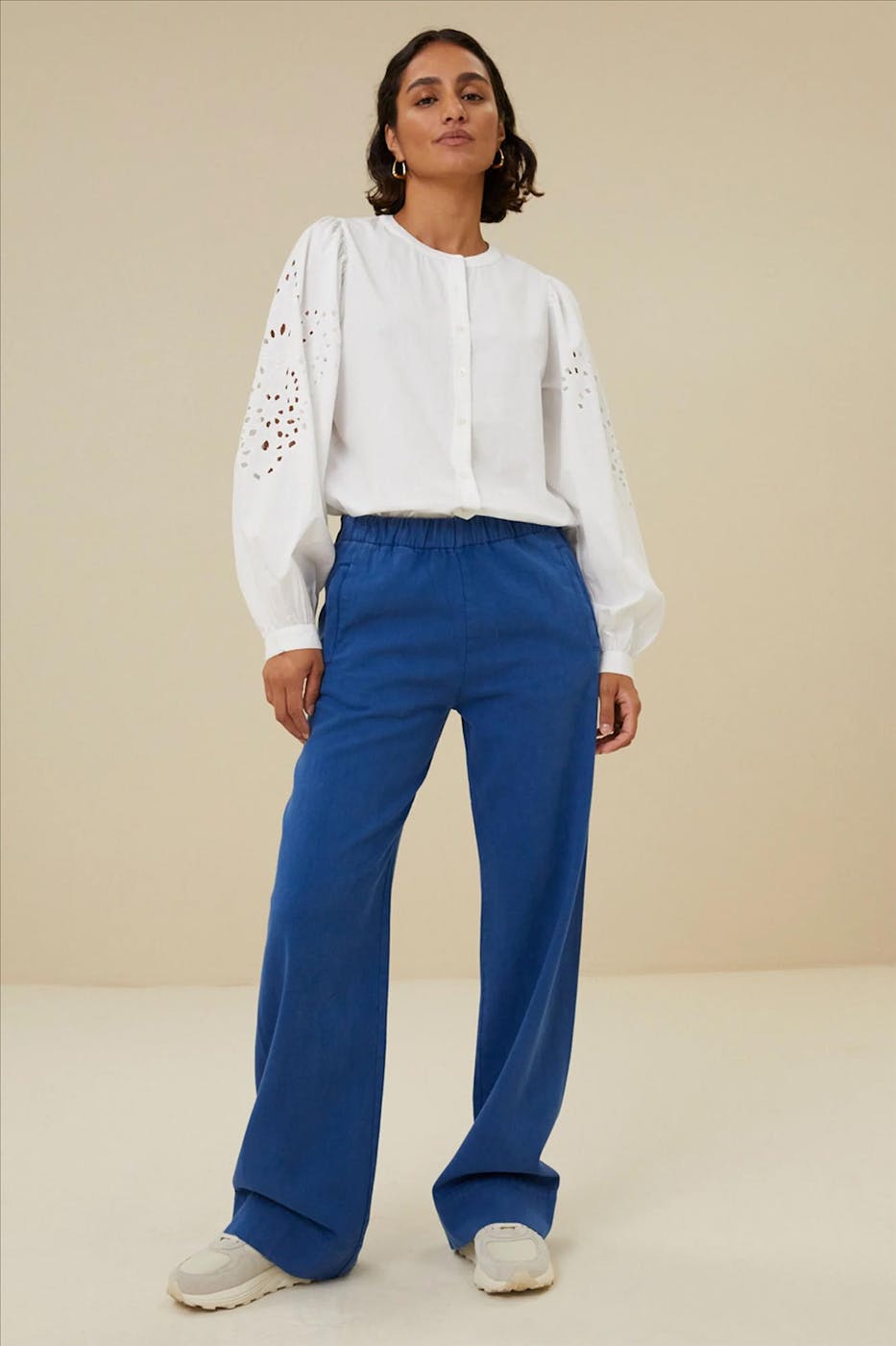 BY BAR - Witte Rikki Embroidery blouse