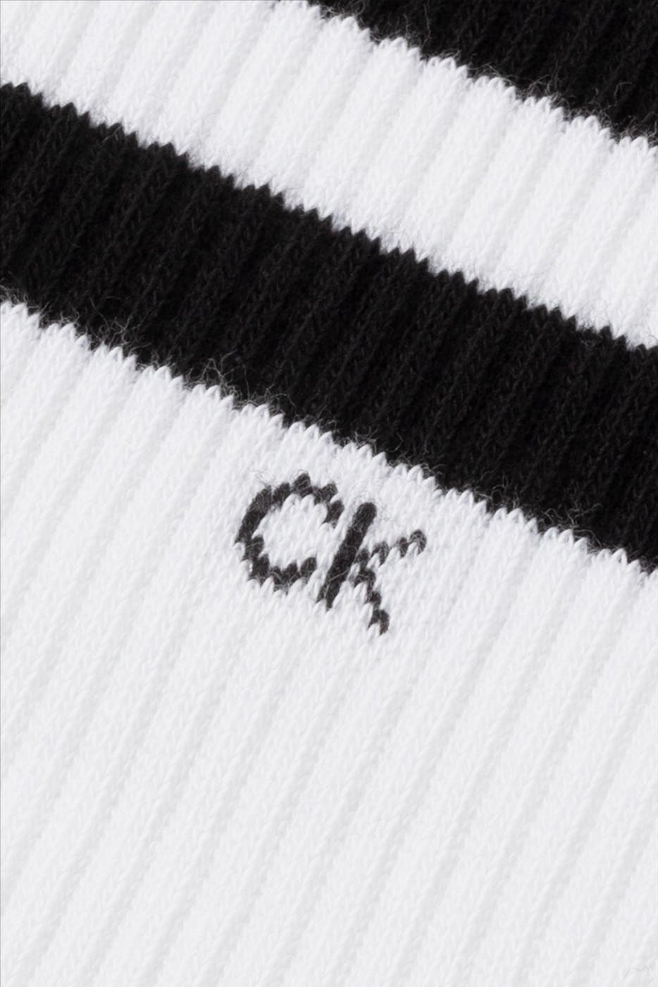 Calvin Klein - Witte 2-pack sportsokken, maat: 43-46