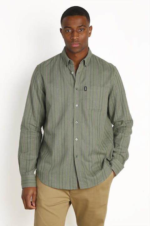 Antwrp - Groen Striped Linen hemd