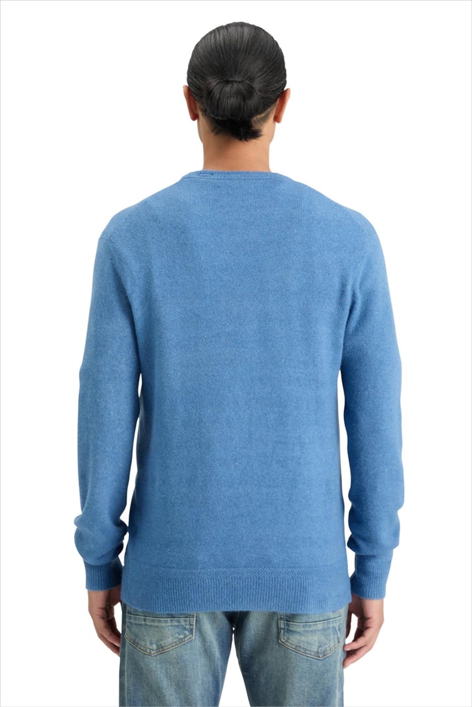 Scotch & Soda - Blauwe Soft Knit trui